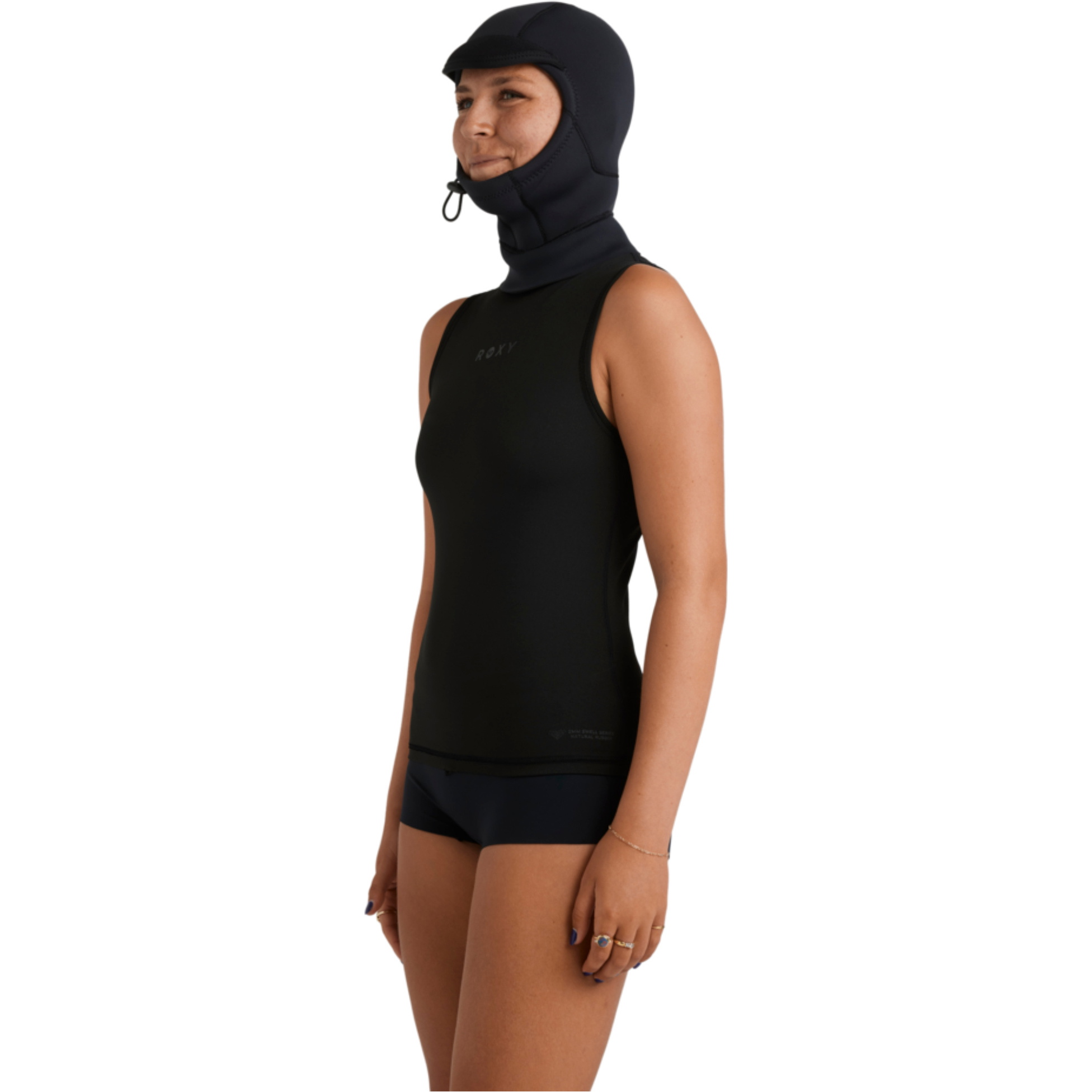 2025 Roxy Womens Swell Natural 2mm Hooded Vest 26BW293501 - Black